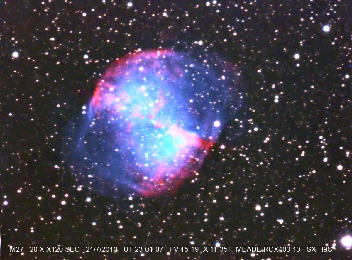 Dumbbell Nebula by Peter Taylor, UK.