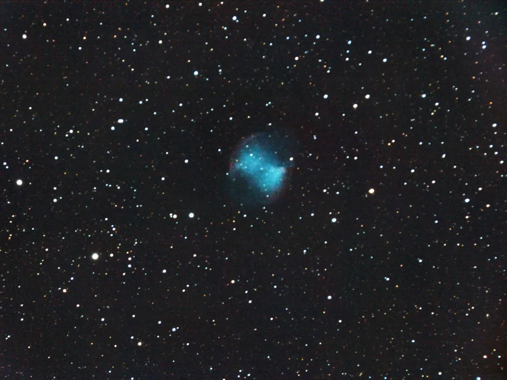 M27 Dumbbell Nebula by Alan Mcgough, Manchester, UK.