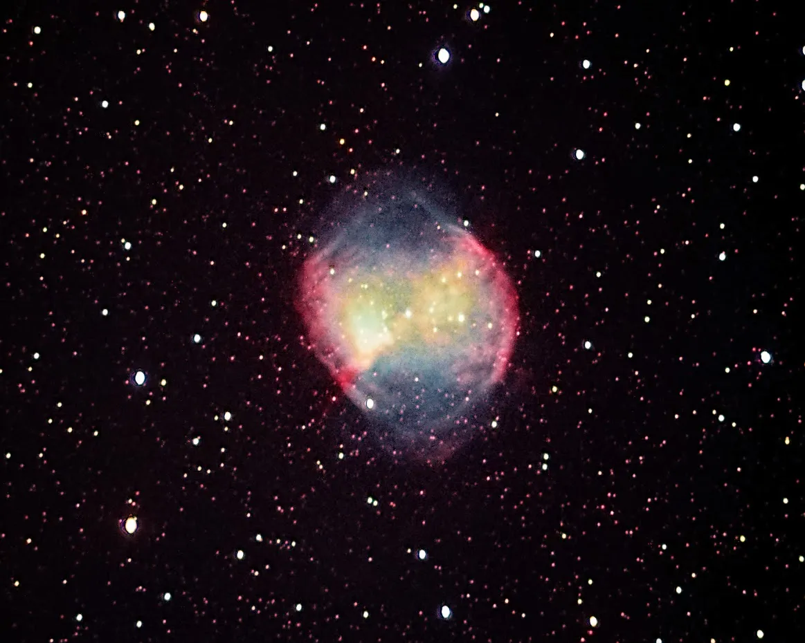 Messier 27 - Dumbbell Nebula by Paul Hutchinson, Torquay, UK.