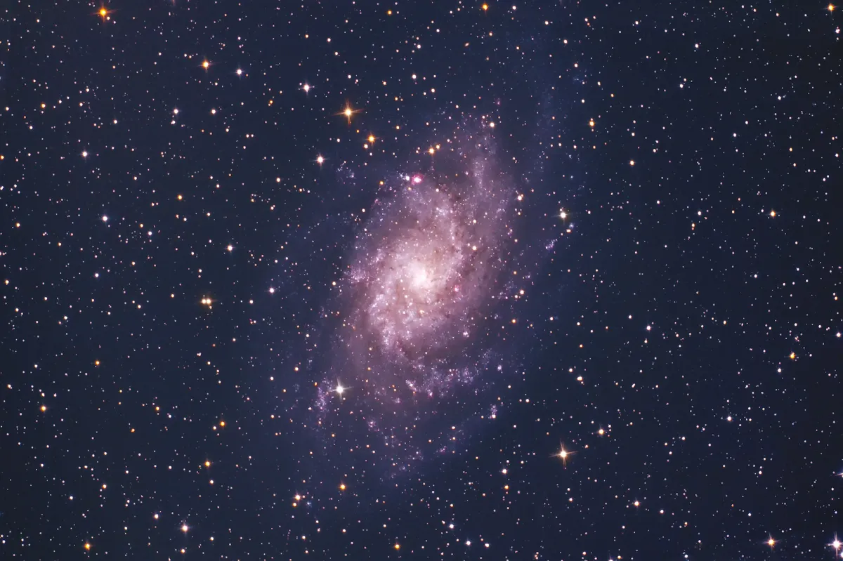 M33 Triangulum Galaxy by Chris Duffy, Battlesteads, Wark, Northumberland, UK.