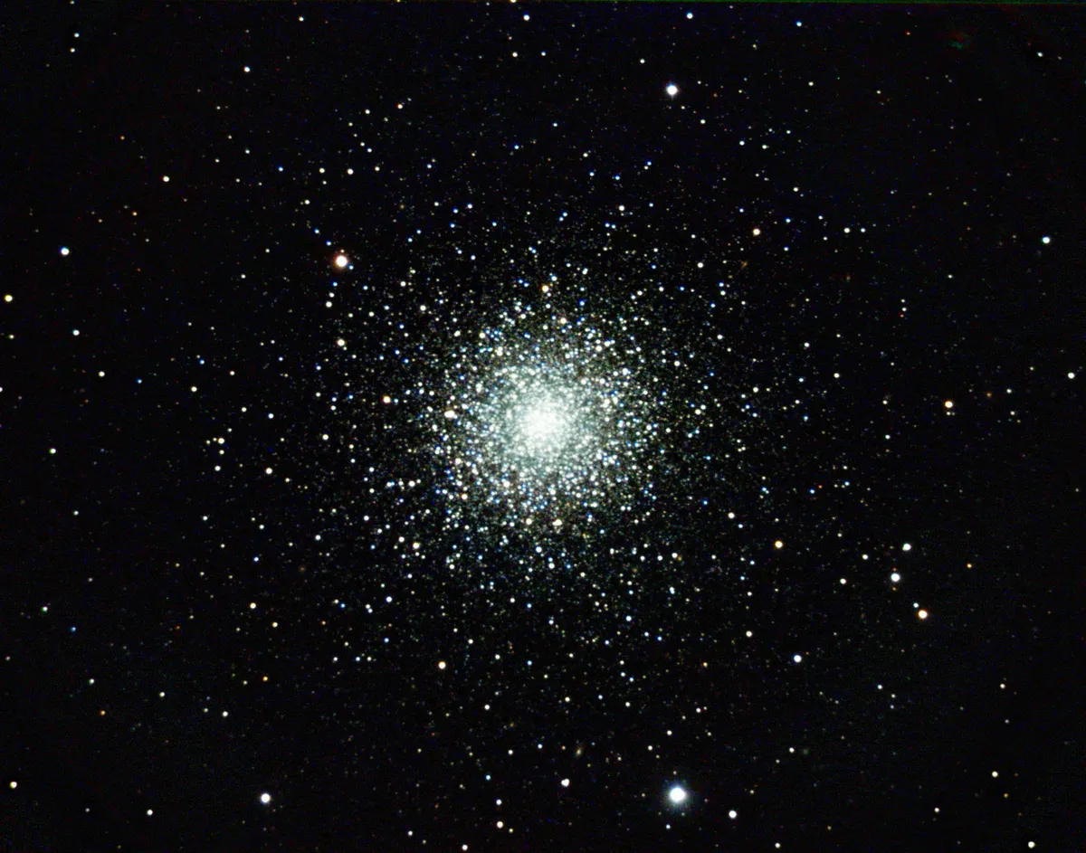 M3 Globular Cluster by Mark Griffith, Swindon, Wiltshire, UK. Equipment: Celestron C11 Sct, Skywatcher NEQ6 pro mount, Atik 383L  camera, motorised filter wheel and Astronomik filters.