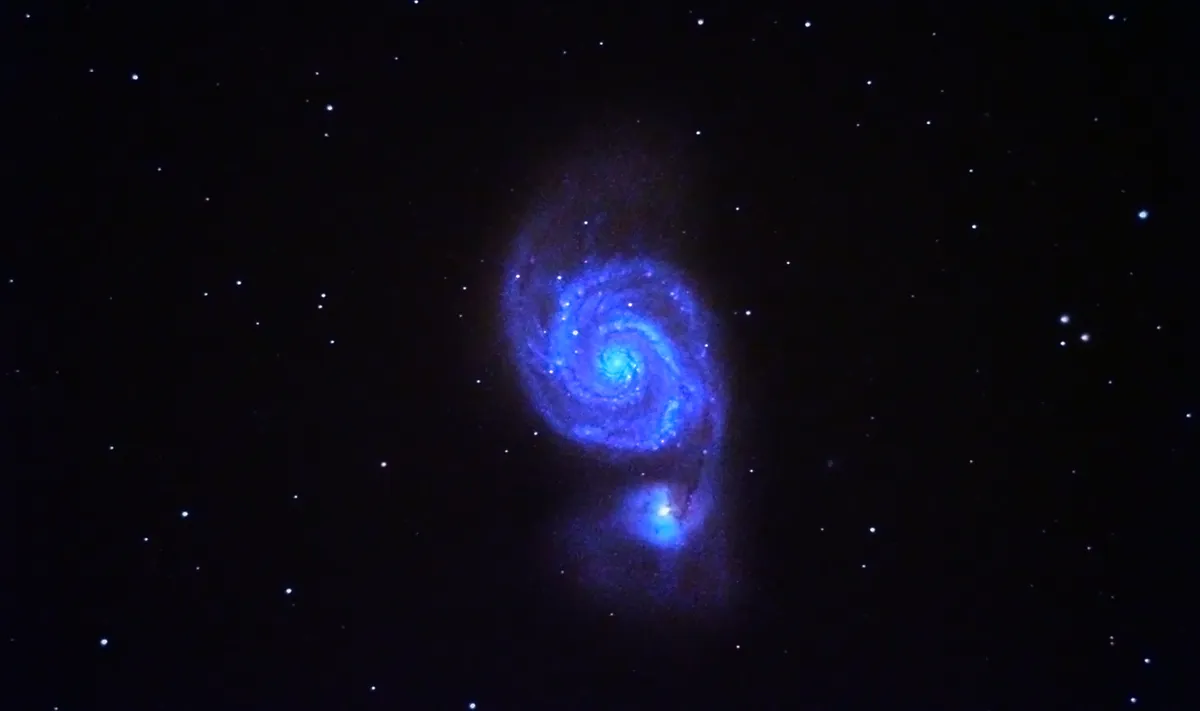 M51 Whirlpool Galaxy by Jason Wiseman, Paignton, Devon, UK.