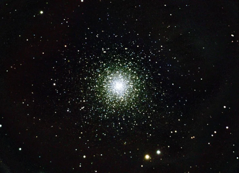 M53 Globular Cluster by Mark Griffith, Swindon, Wiltshire, UK. Equipment: Celestron C11 Sct, Skywatcher NEQ6 pro mount, Atik 383L  camera, motorised filter wheel and Astronomik filters.
