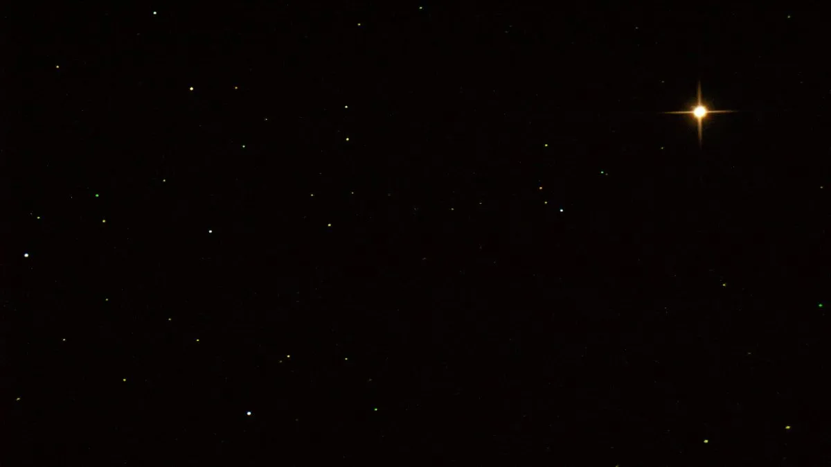Mars passing the Beehive Cluster by Mark Casto, Halesworth, Suffolk, UK. Equipment: Lumix G1, Skywatcher 200p, Eq5 mount, Single Axis Tracking.