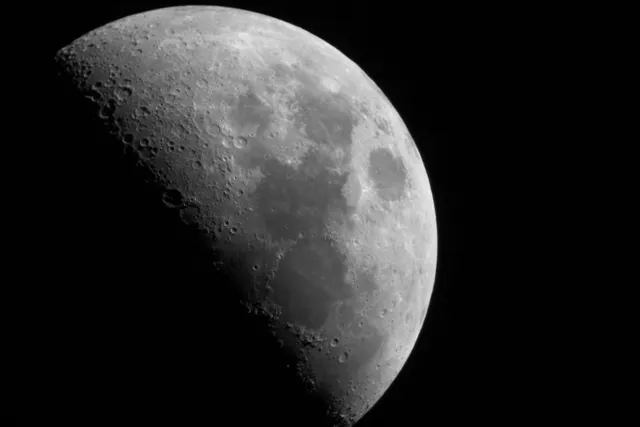 Moon by David Hallam. Equipment: Celestron Nexstar SLT127, Cannon EOS 1100