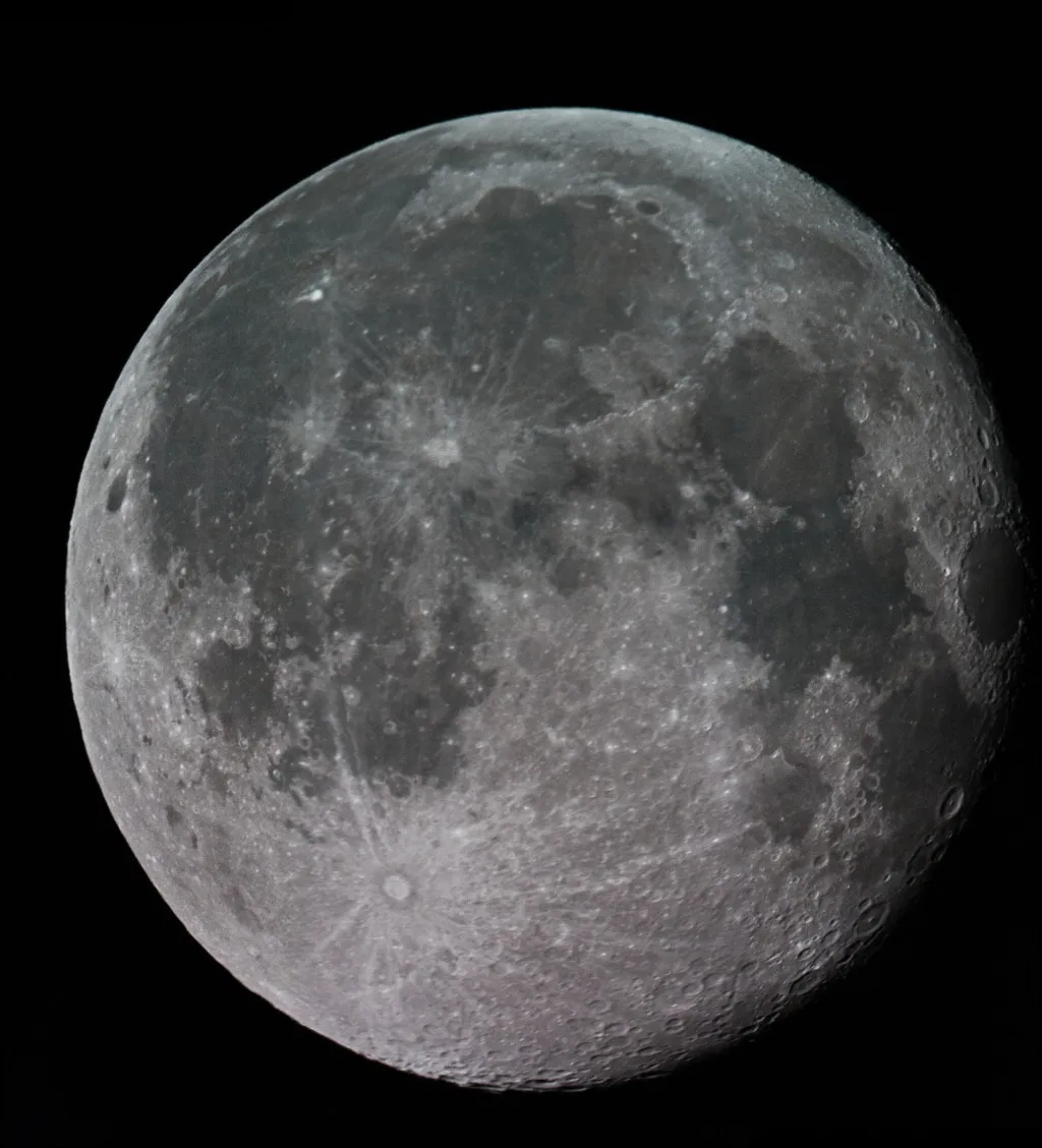 Moon by Mark Large, Colchester, UK. Equipment: Altair Astro 10