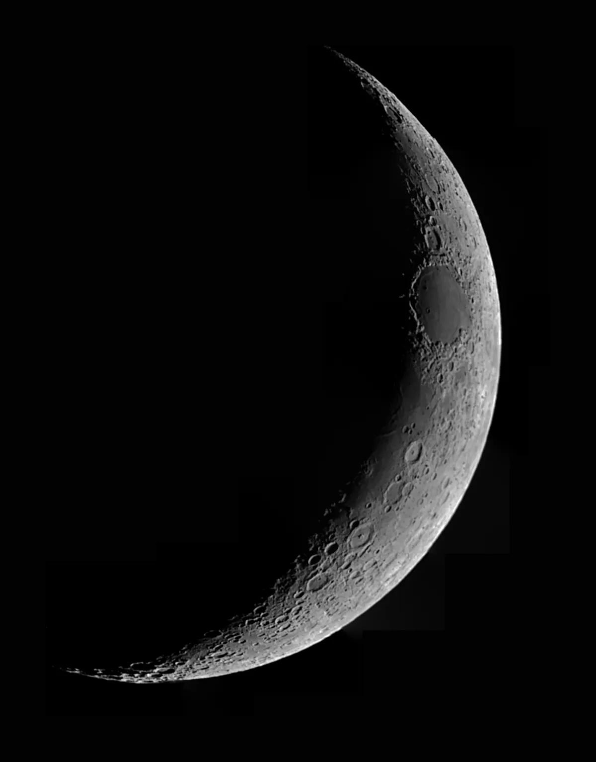 Crescent Moon Mosaic 16 December 2012 by Grant Ritchie, Edinburgh, Scotland. Equipment: Celestron NexStar 5se, DFK21AU04.AS CCD.