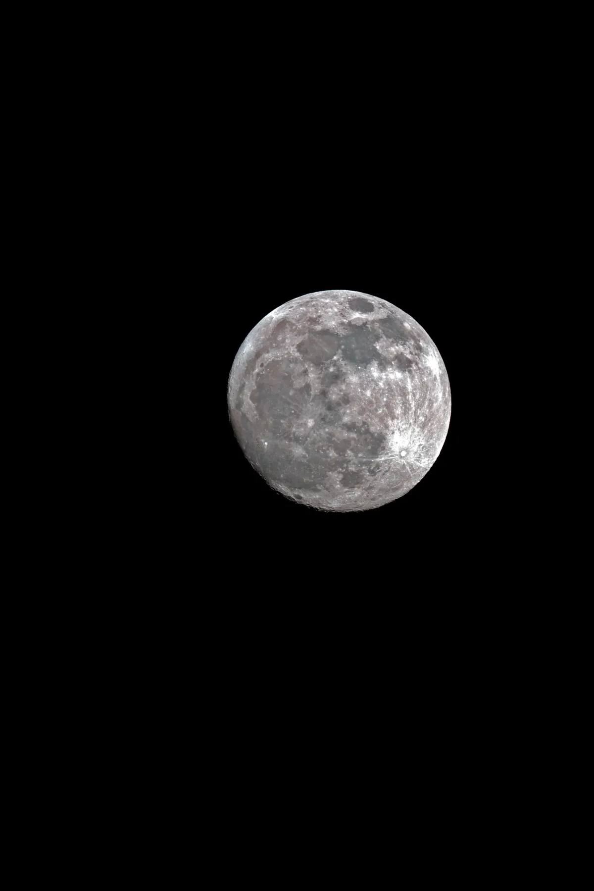 Moon 13th April 2014 by Mark Large, Layer de la Haye, Essex, UK. Equipment: Modified Canon EOS 1000d, Williams Optics FLT 110
