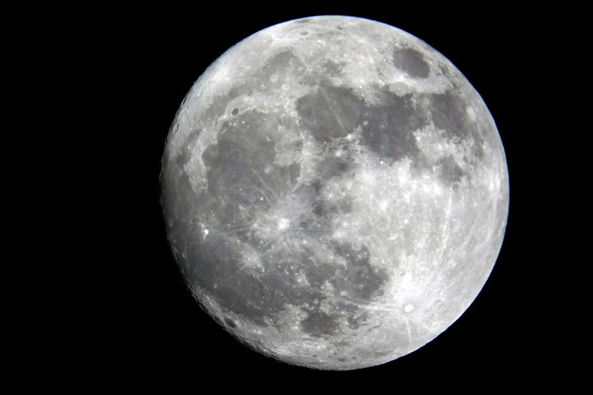 Moon Shot by Mark Cummings, North Yorkshire, UK. Equipment: Canon 450D, Celestron C6S, CG5 mount, T Ring, T adapter