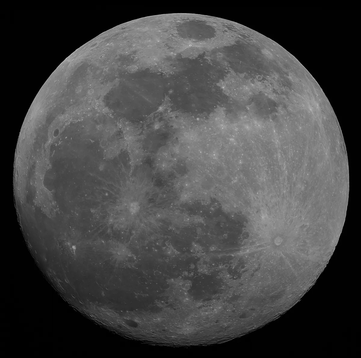 Moon on the 13th May 2014 by Neill Mitchell, Wimborne, Dorset, UK. Equipment: Skywatcher 300P SynScan Goto, Canon 7D at prime focus.