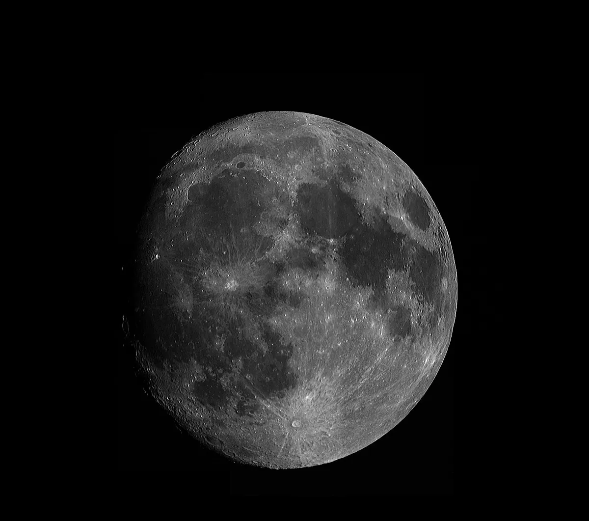 Mosaic Moon by Steve Macdonald, Bolton, Lancashire, UK. Equipment: Skywatcher 80ED Pro, Philips Toucam Pro II webcam.