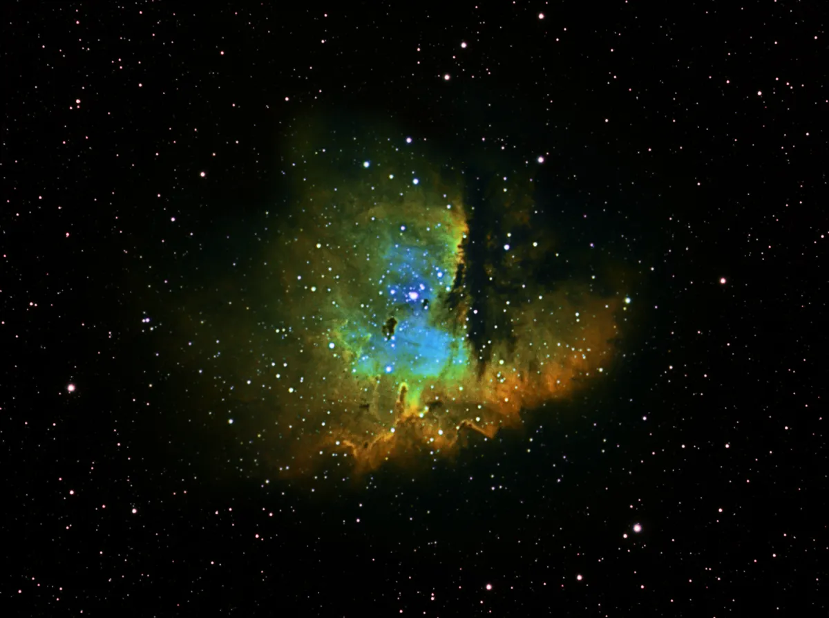 NGC 281 Pacman Nebula by Ian Russell, Sutton Courtenay, UK.