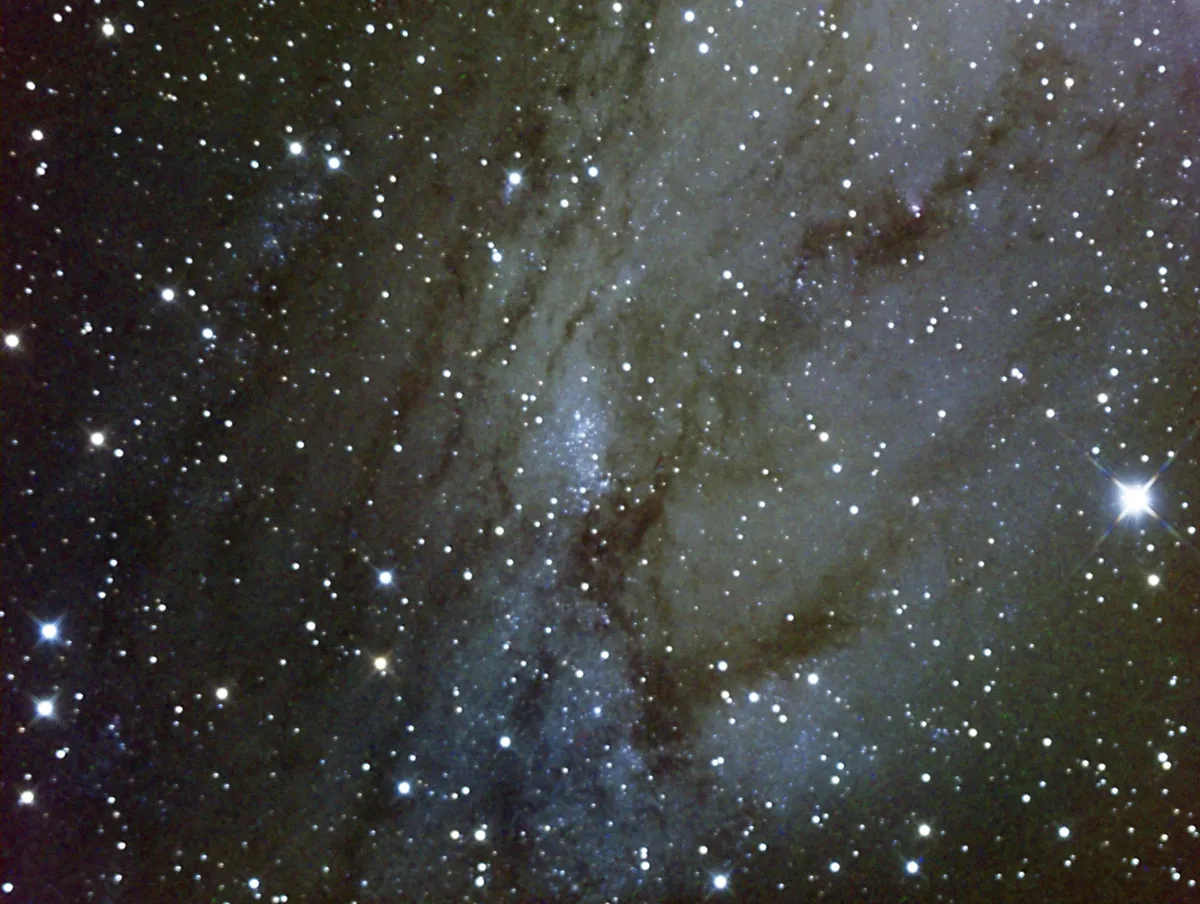 NGC206 Open Cluster Andromeda Galaxy by Mark Griffith, Swindon, Wiltshire, UK. Equipment: GSO 8