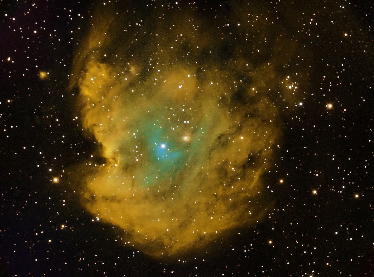 NGC2174 Monkey Head Nebula SII/HA/OIII by Mark Griffith, Swindon, Wiltshire, UK. Equipment: GSO 8