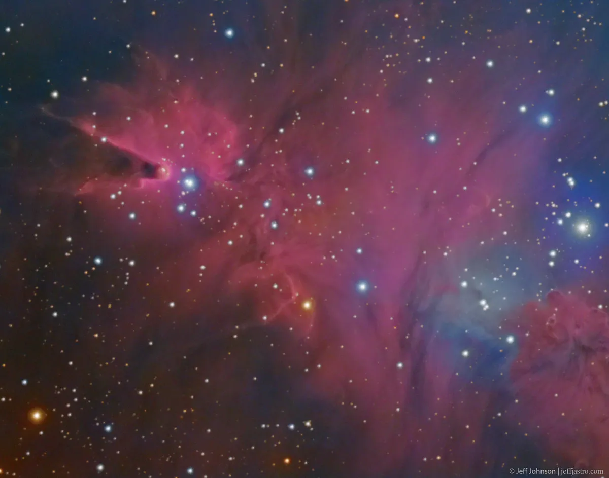 The Cone Nebula Jeffrey O. Johnson, Las Cruces, New Mexico, US. Equipment: QSI690wsg mono CCD camera, Takahashi TOA-130F refractor, Takahashi EM-200 equatorial mount.