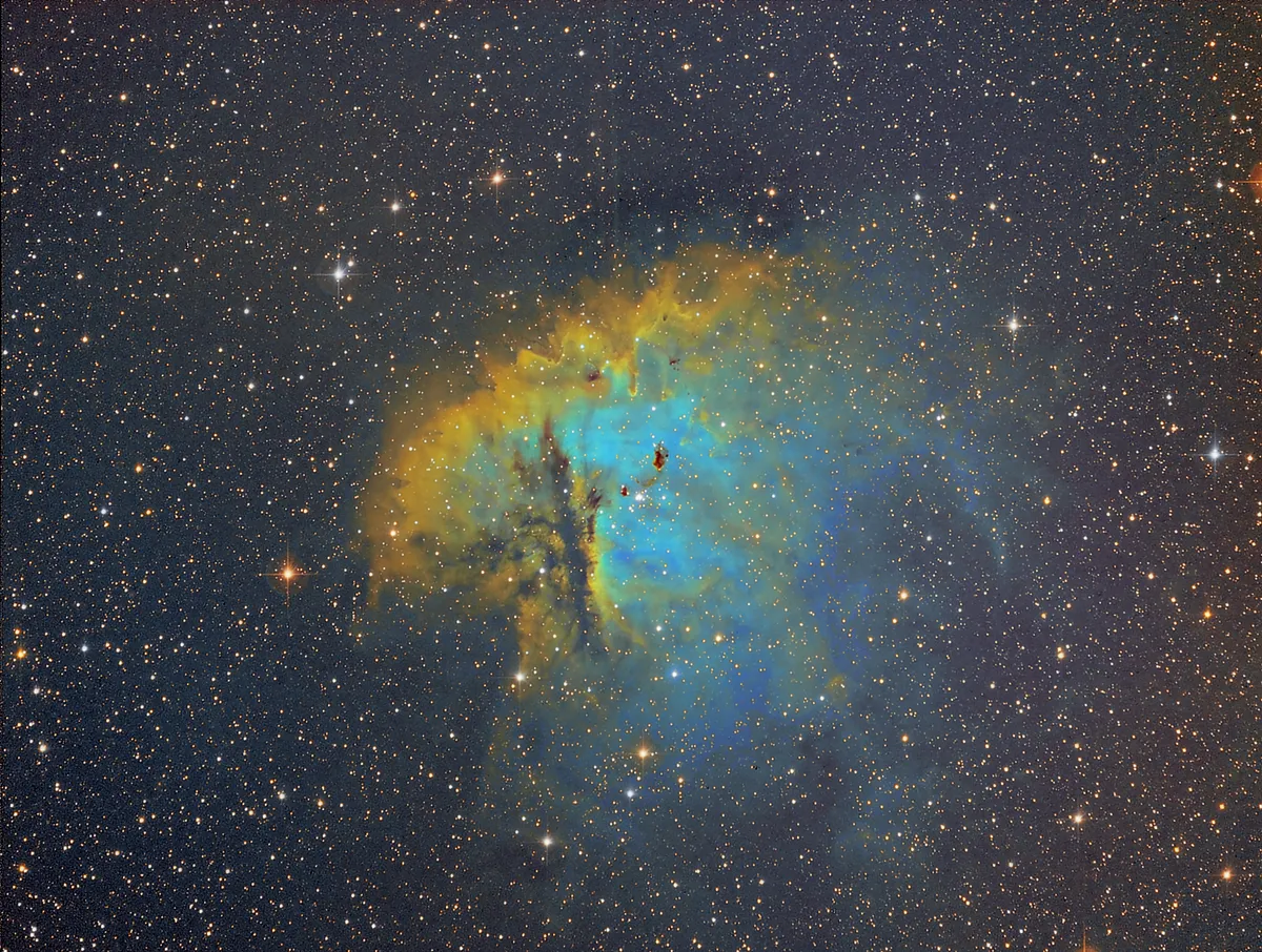 NGC281 - Pacman Nebula - SHO by Simon Todd, Haywards Heath, UK.
