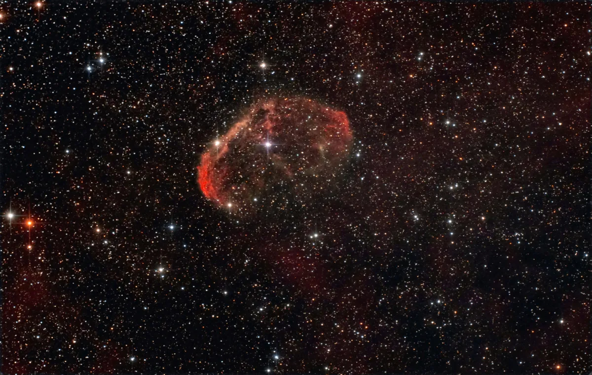 The Crescent Nebula by Martin Bailey, Gnosall, Staffs, UK.
