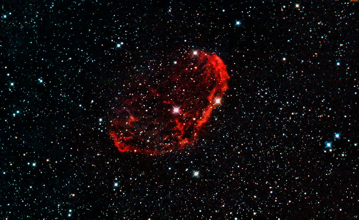 The Crescent Nebula by Stephen Wilson, Middlesbrough, UK.