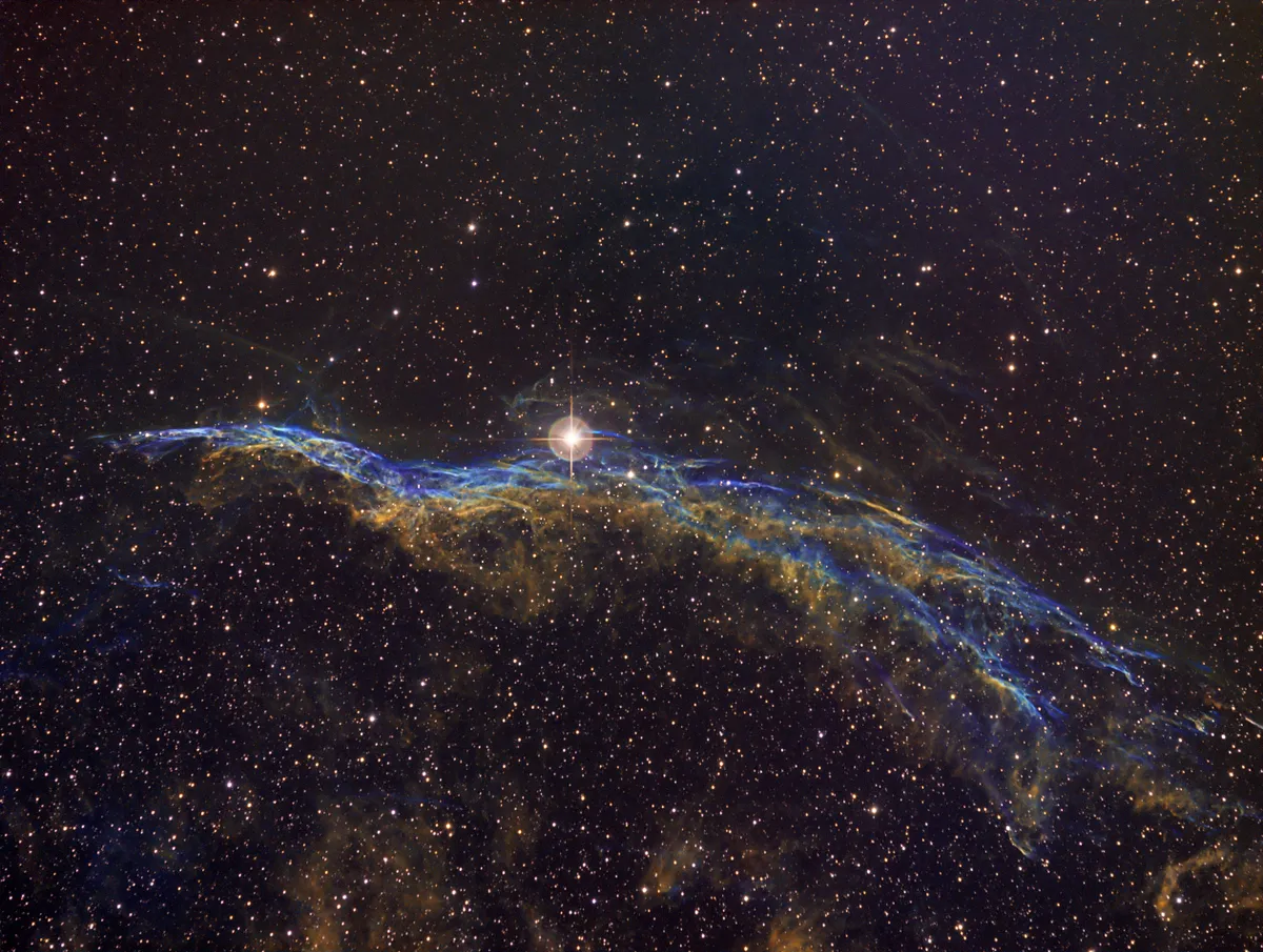 NGC6960 - Witches Broom by Simon Todd, Haywards Heath, UK. Equipment: Sky-Watcher Quattro 8-CF 8