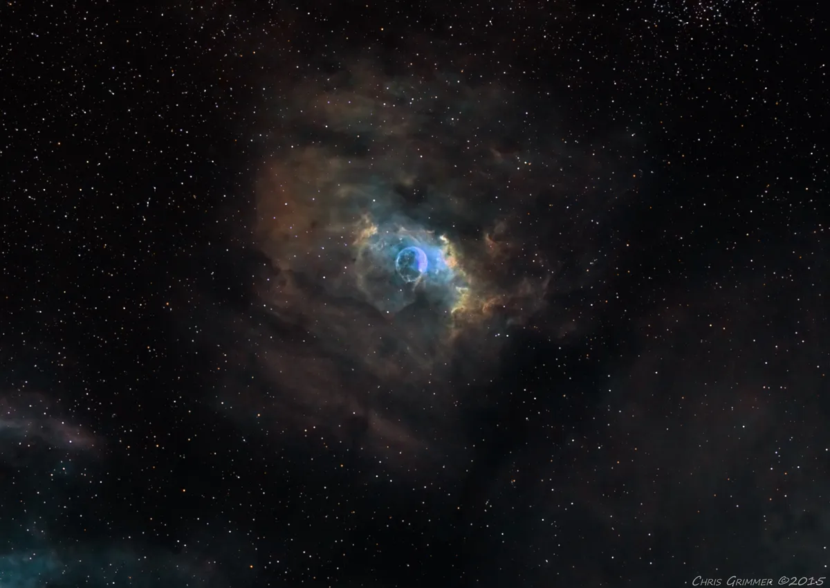 The Bubble Nebula by Chris Grimmer, Norfolk, UK.