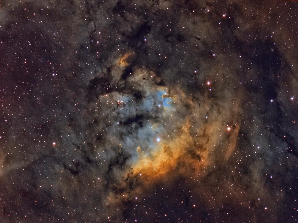 NGC 7822 widefield by André van der Hoeven, Hendrik-Ido-Ambacht, The Netherlands. Equipment: TMB92SS, QSI583ws