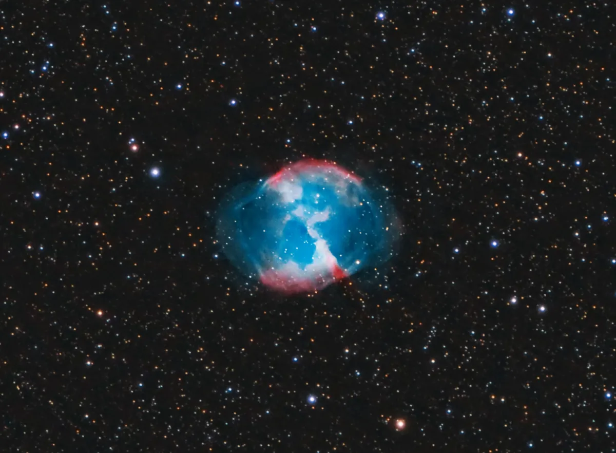 Dumbell Nebula by Tom Howard, Crawley, Sussex, UK.