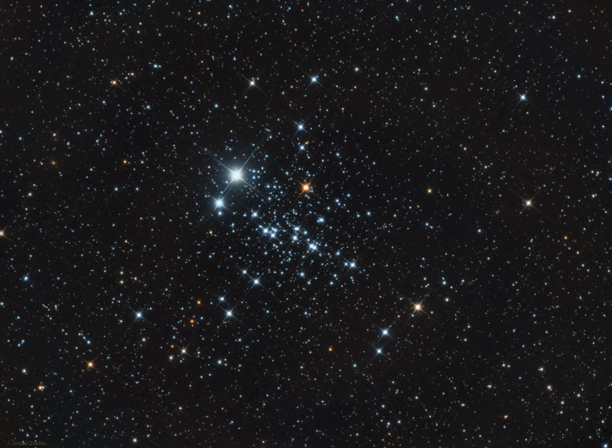 Owl Cluster by Jaspal Chadha, London, UK. Equipment: Altair Astro RC 250TT, Focal reducer, QHY9S MONO CCD, Ioptron CEM60 mount, Chroma Technology filters.