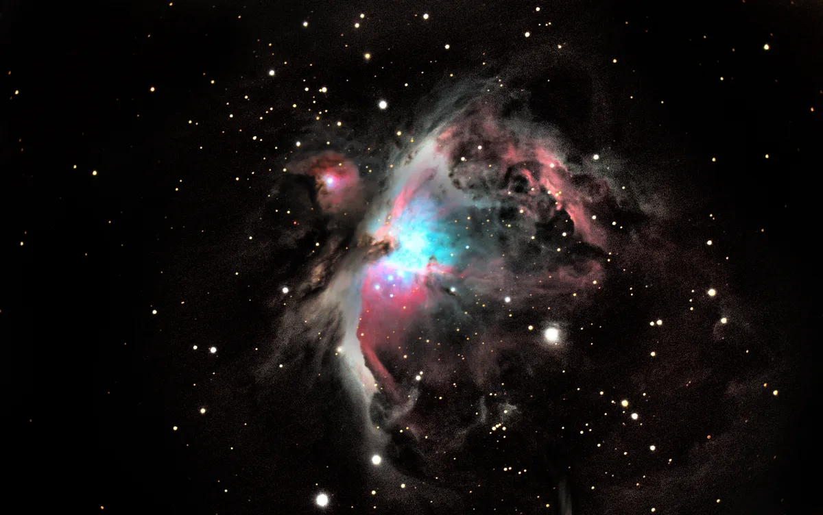 Orion Nebula by Dennis Dmitriev, PA, USA. Equipment: Celestron 6SE, Canon t2i.