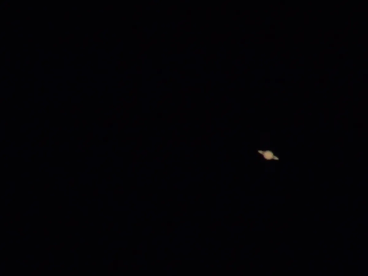 First ever view (and shot) of Saturn by Jason Meadows, Kent, UK.