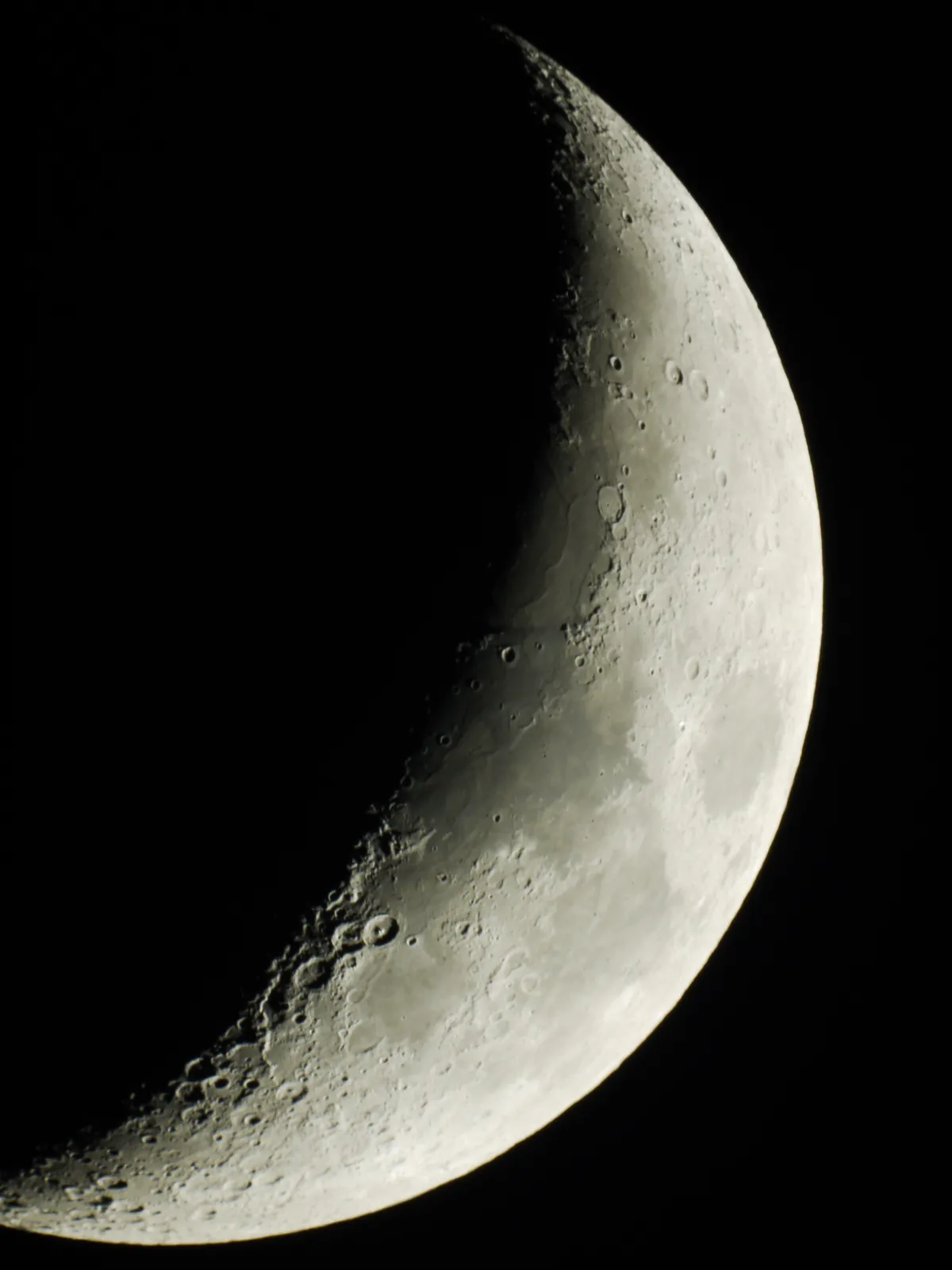 Moon by Tony Moss, Downham Market, Norfolk. Equipment: Tal 200k Telescope, G2 Lumix Camera, GTA Goto Mount, Homemade Wooden Pier