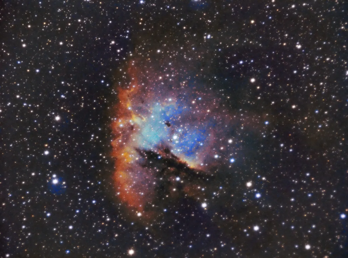 The Pacman Nebula Mr Natal Spiteri, Leeds, UK. Equipment: Atik 314L  CCD camera, Explore Scientific ED80 refractor