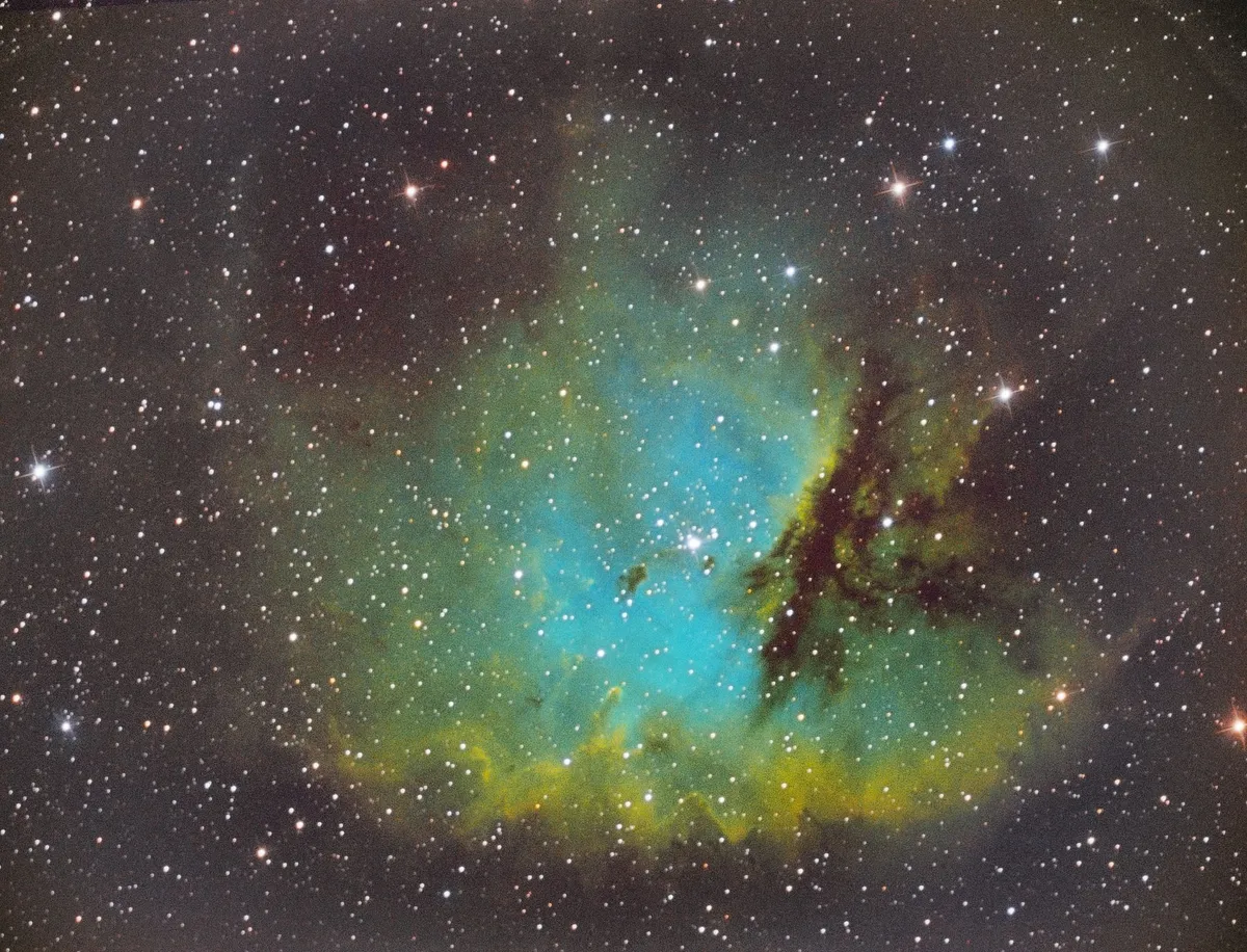 Pacman Nebula - NGC 281 by Stewart Wilson, Enfield, UK.