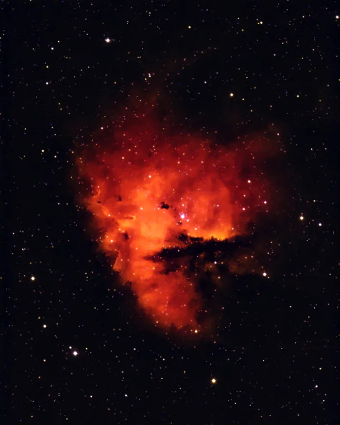 NGC 281: The Pacman Nebula by Mike Garbett, Walsall, West Midlands, UK. One of the most famous Cassiopeia deep sky objects.