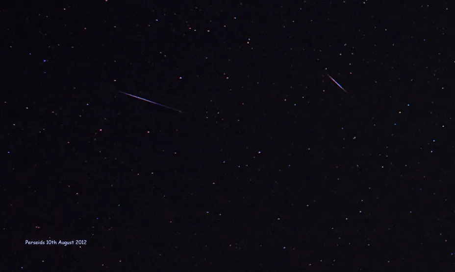 Perseids by Robin Durant, Brighton, UK. Equipment: Astrotrac, Canon 450D.
