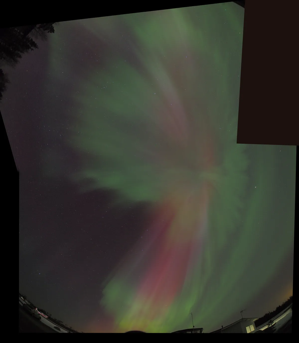 Aurora borealis full sky eruption #2 by Olli Reijonen, Vesivehmaa Airfield, Asikkala, Finland.