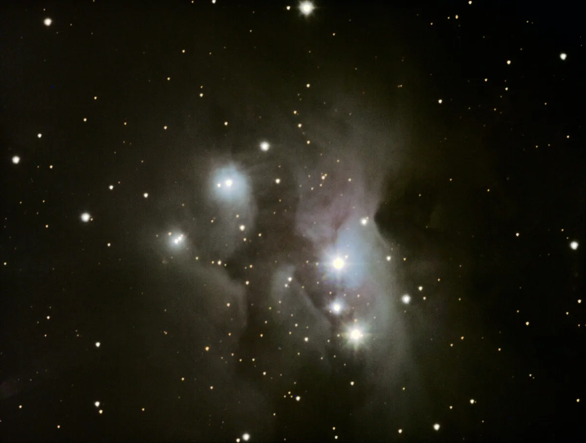 Running Man Nebula by John Tonks, Pembrokeshire, UK. Equipment: 180mm Maksutov, ZWO 1600mm camera.
