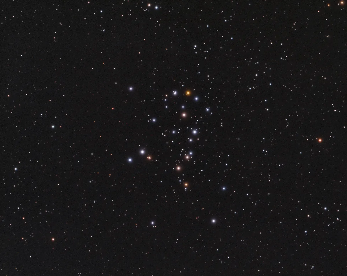 NGC 1342 aka Little Scorpion Cluster by Jaspal Chadha, London, UK. Equipment: TAK 130, Ioptron CEM60 Mount, QSI 690 CCD.