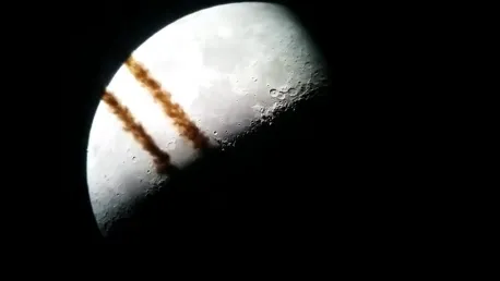 Airplane Across the Moon by Christopher Rodgers, Doncaster, UK. Equipment: Skywatcher 150PL, EQ3 Mount, Android smartphone.