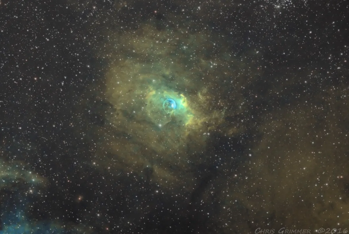 The Bubble Nebula by Chris Grimmer, Norwich, UK.