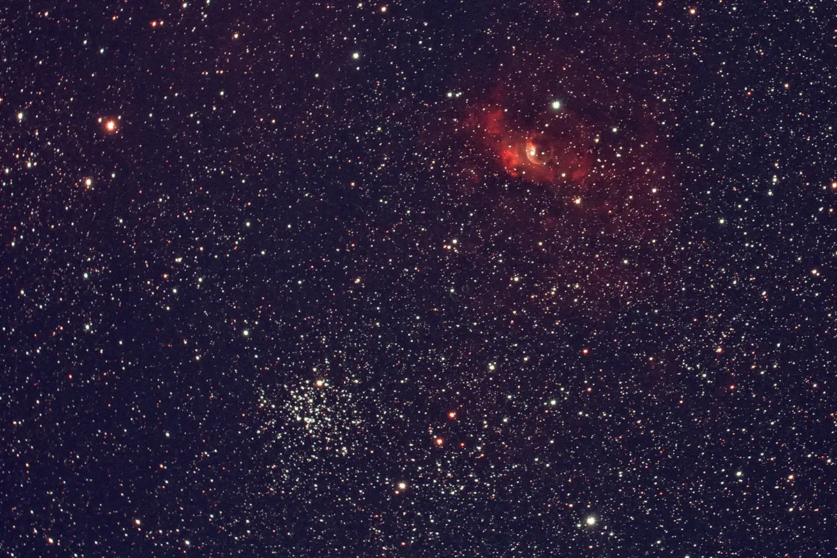 The Bubble and Messier 52 by Graham Green, Waterlooville, Hampshire, UK.