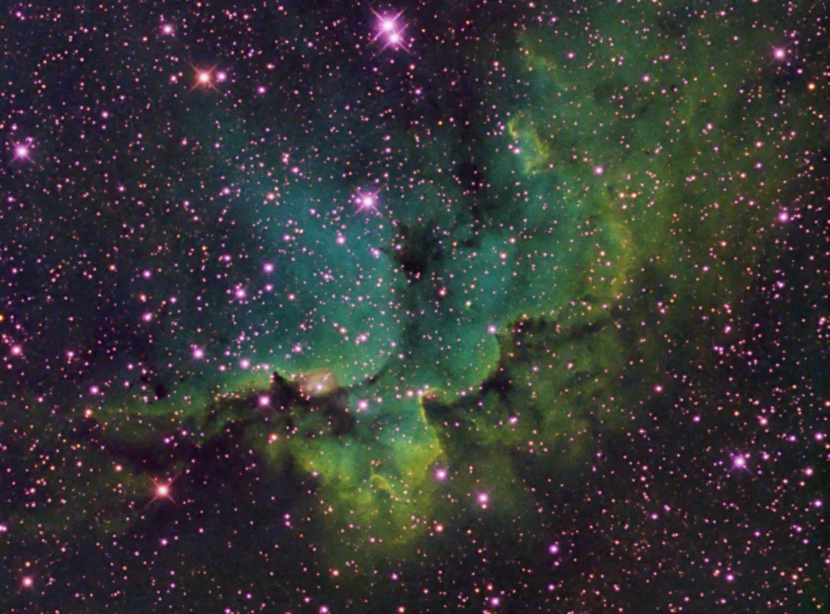 NGC7380 Wizard Nebula by Steve Wilson, Middlesbrough, UK. Equipment: RC 6