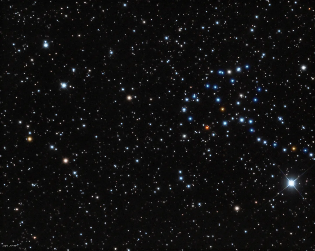 Kite Cluster by Japsal Chadha, London, UK. Equipment: Altair Astro RC250 TT, QSI 690 CCD, Ioptron CEM60 unguided, LRGB Altair Astro Filters