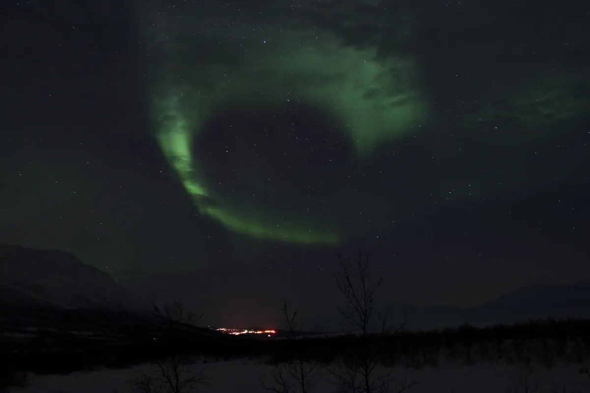 Aurora Heart by Dan Bartley, Abisko, Sweden.