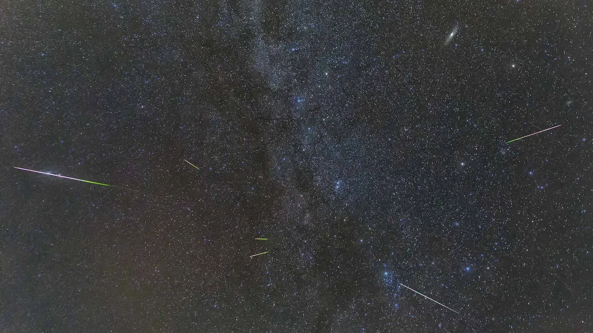 Perseid Radiant Meteors by Kevin Lewis, Anglesey, UK. Equipment: Canon 5D3, 24-70mm lens, tripod mount.
