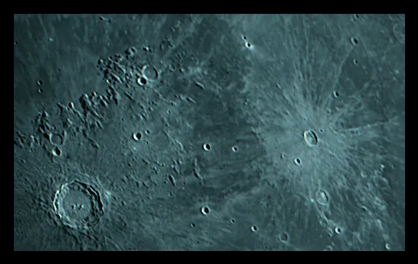 Kepler and Copernicus by Brian S Parker, Wales, UK. Equipment: 200mm Skywatcher, Qhy5t, Neq6 mount.