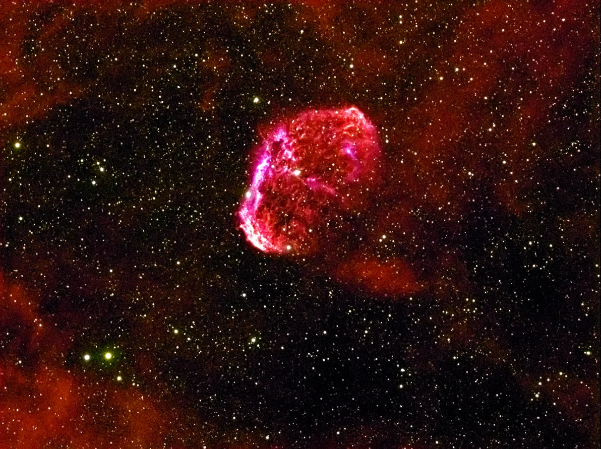 The Crescent Nebula by John Maclean, Exeter, UK.