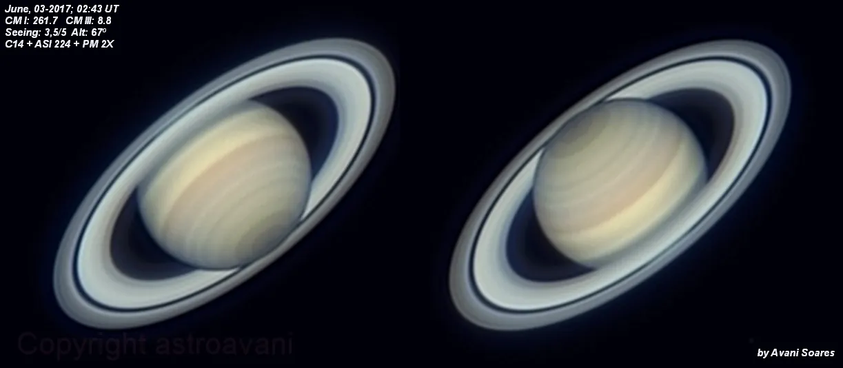 Saturn in June by Avani Soares, Canoas, Brazil.