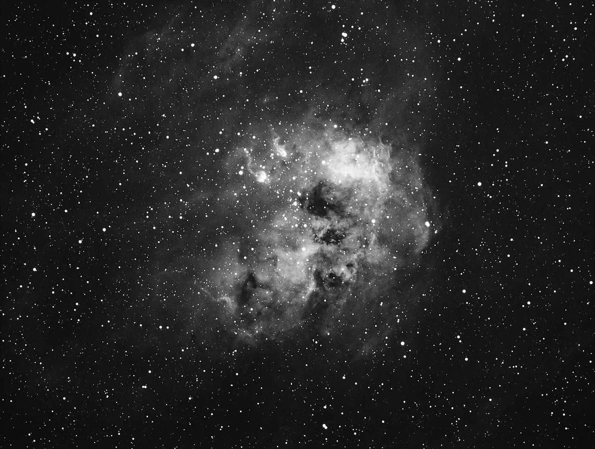 Tadpole Nebula by Andy Jensen, Battisford, Suffolk, UK. Equipment: Skywatcher 120mm ED Refactor, Atik 383l CCD, 7nm Ha Filter, NEQ 6 Mount