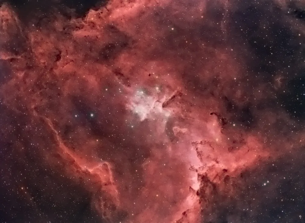 NGC 896 in the Heart by Andi Turner, Leek, Staffordshire, UK. Equipment: Takahashi FSQ-85 @ f3.9, SXV-H9 Mono Camera, HEQ-5