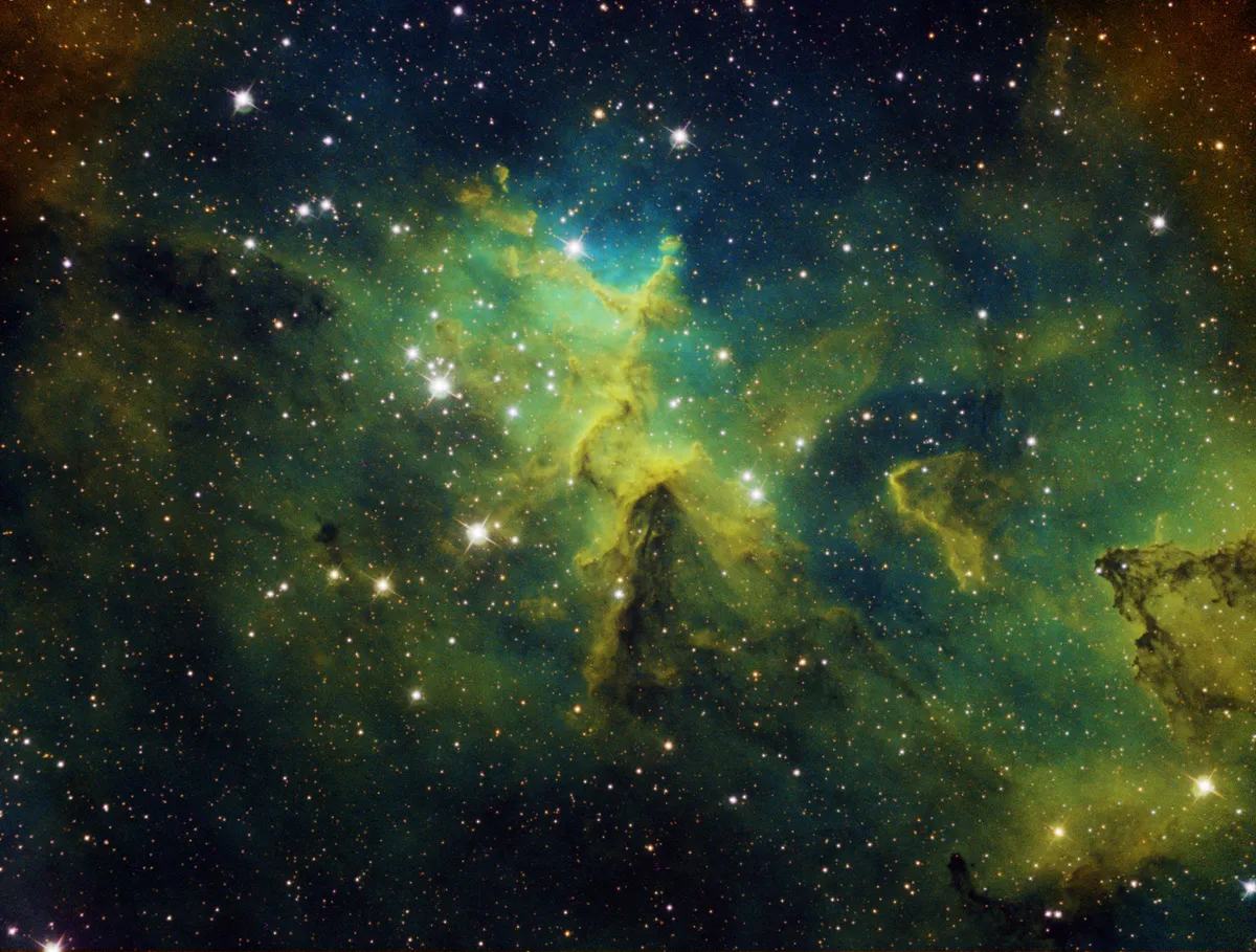 IC1805 Centre of the Heart Nebula by Mark Griffith, Swindon, Wiltshire, UK. Equipment: Teleskop service 12
